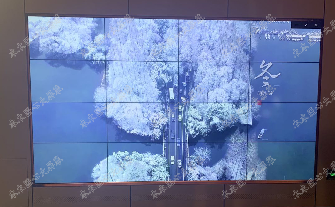北京售楼处液晶拼接屏安装完成！